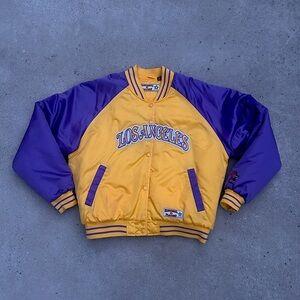 Old School Players Lakers Bomber Jacket